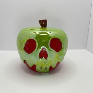 Disney Villains Evil Queen Poison Apple Cookie Jar Iridescent Snow White Rare